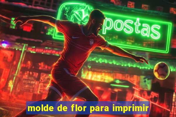 molde de flor para imprimir